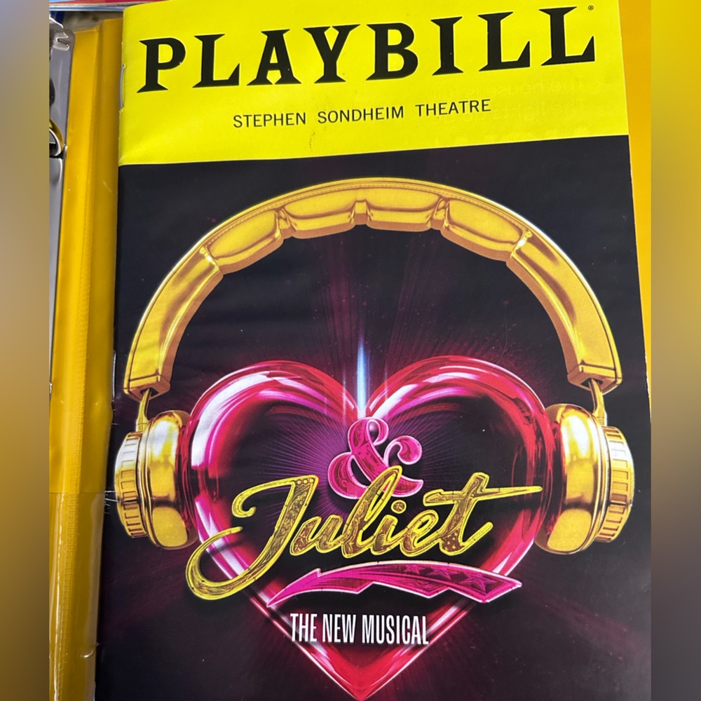 & Juliet broadway playbill